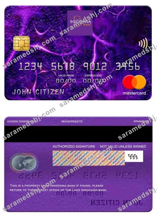 Laos Indochina Bank mastercard